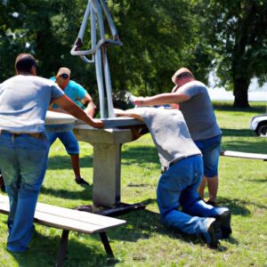 How To Move A Concrete Picnic Table